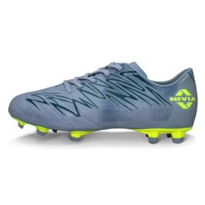 Nivia Encounter 11.0 Football Stud for Mens, TPU Sole with PVC Synthetic Leather Upper for Hard and Grassy Surfaces