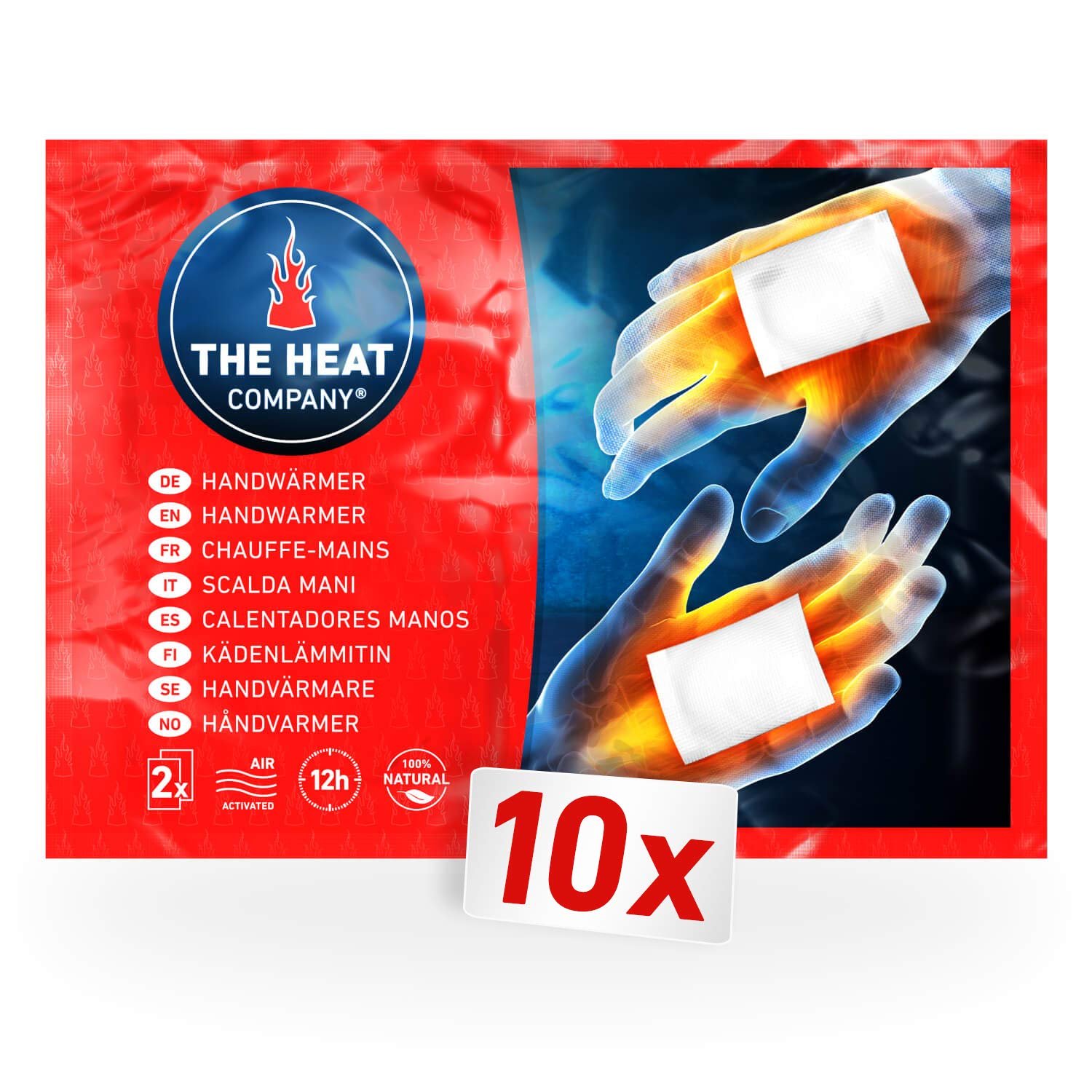 THE HEAT COMPANY Handwarmers – 12 Hours Warm Hands – EXTRA WARM