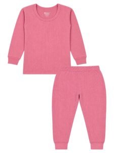 Bodycare Insider Anti-Bacterial Solid Kids Thermal Top & Bottom Unisex Set