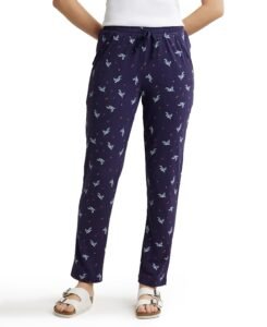 Jockey RX09 Women Micro Modal Cotton Relaxed Fit Printed Pyjama with Side Pockets_(Colors & Prints May Vary)