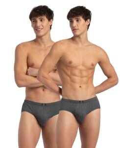 Jockey 8035 Men Super Combed Cotton Solid Brief with Ultrasoft Concealed Waistband_(Pack of 2)