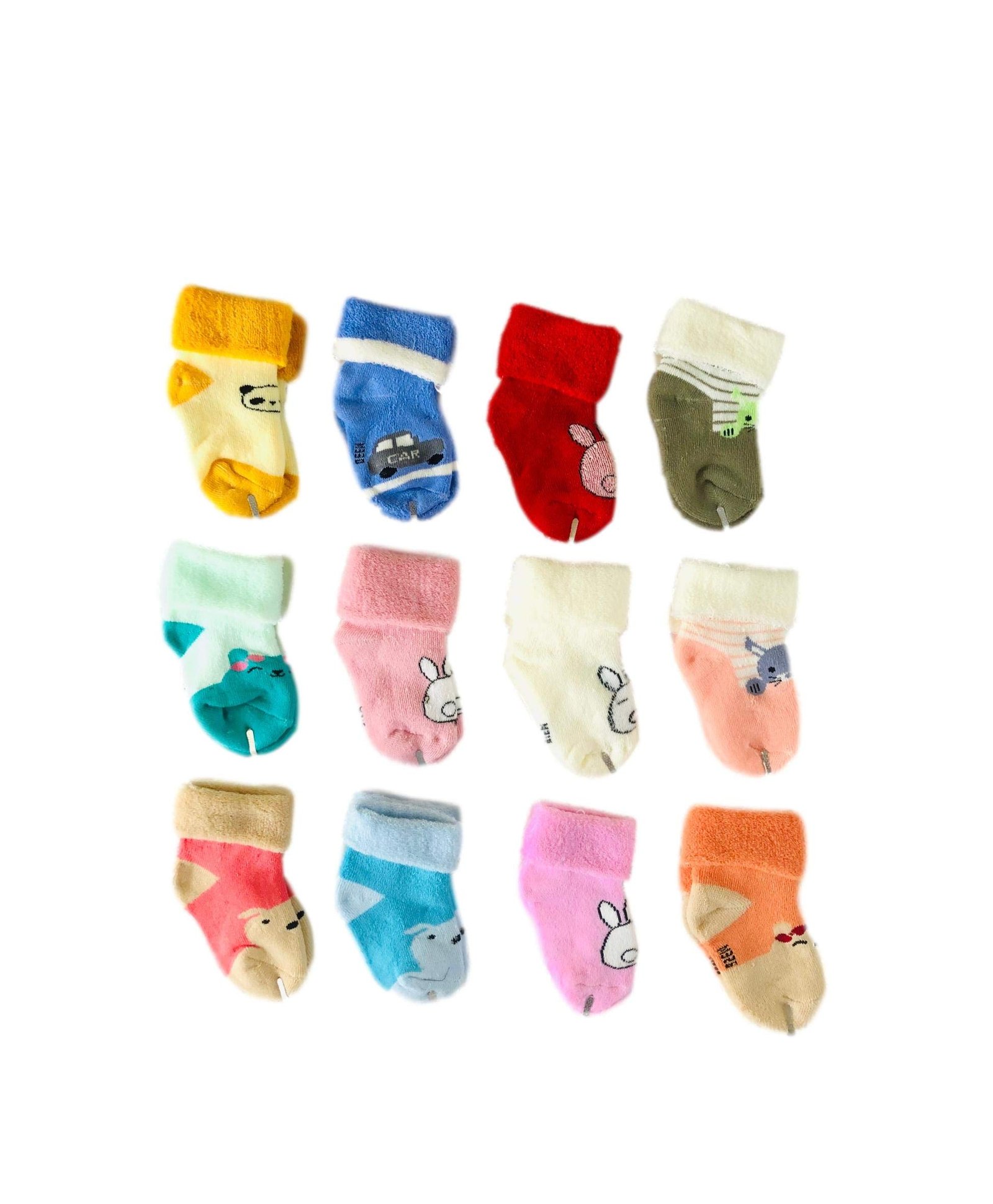 Baby’s Organic Cotton Socks For New Born Baby For 0-12 Months (Mixed Colour, Ankle Length)