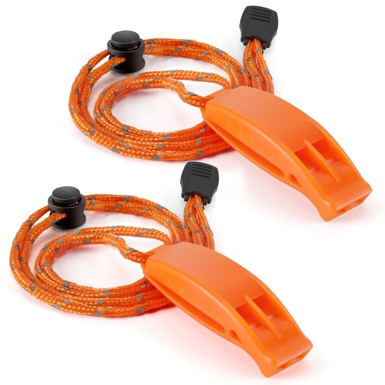Emergency Whistle, Super Loud Safety Whistle with Lanyard, Ideal for Kayaking, Boating, Swimming, Water Survival, Hiking, Camping, Climbing