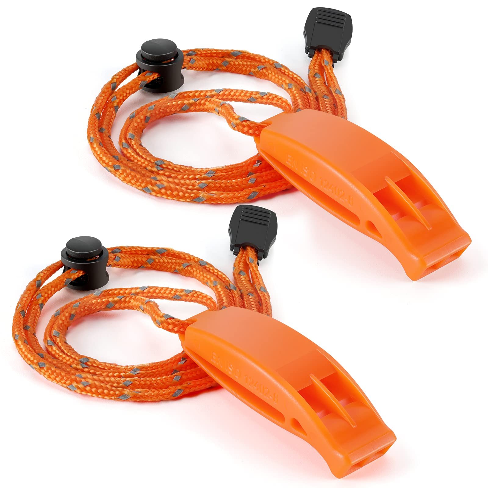 Emergency Whistle, Super Loud Safety Whistle with Lanyard, Ideal for Kayaking, Boating, Swimming, Water Survival, Hiking, Camping, Climbing