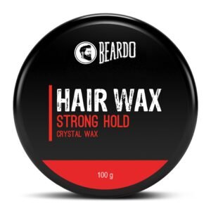 Beardo Stronghold Hair Wax| Glossy Finish | Shine | Strong Hold 100 gm