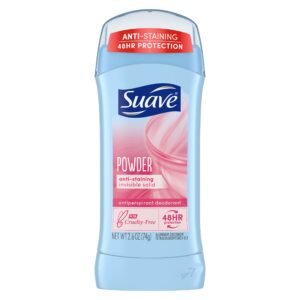 Suave Anti-Perspirant & Deodorant, Invisible Solid, Powder – 2.6Oz.