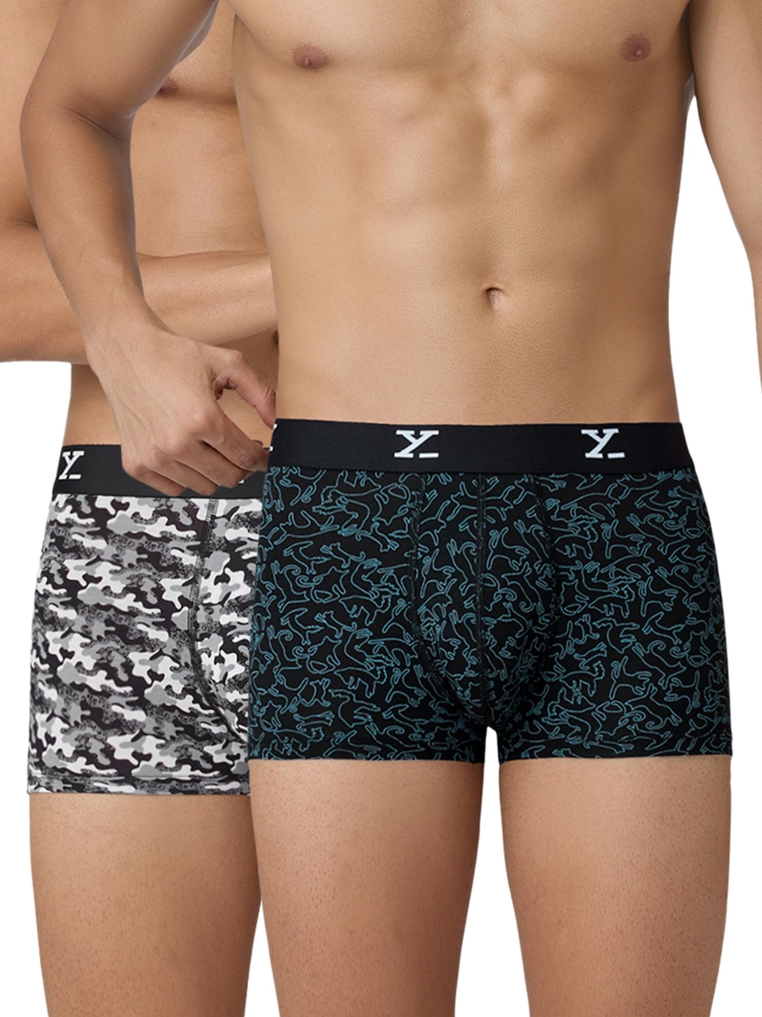 XYXX_Cloudsoft Micromodal Shuffle_ Trunks for Men, Pack of 2