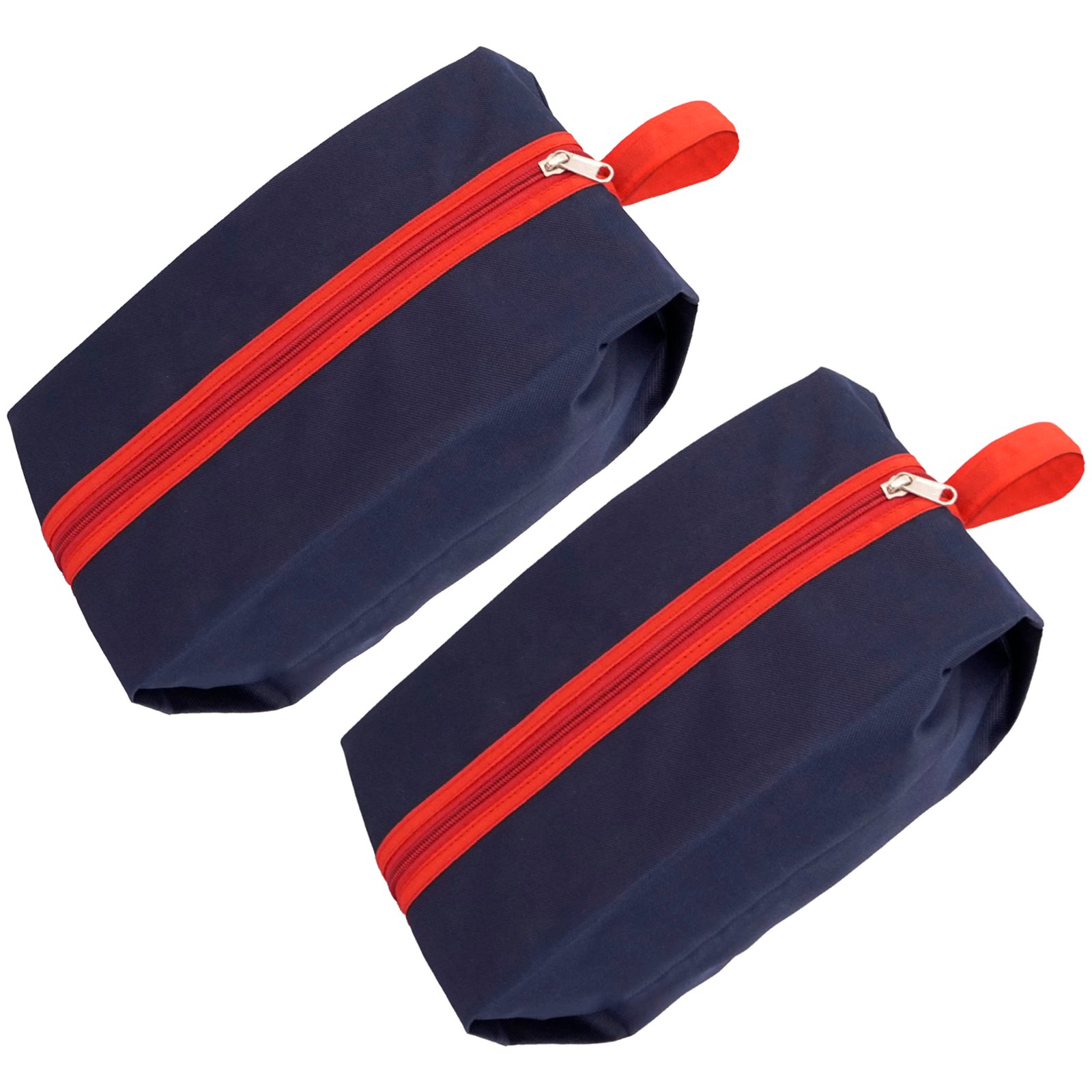 SNDIA Pack of 2 Reusable Shoe Bag for Women & Men (40x13x18cm, Blue & Red)
