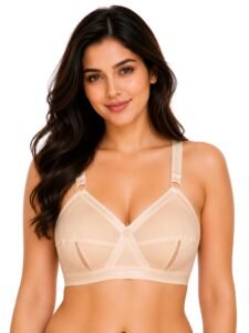 SONA Perfecto Cotton Bra for Woman Full Coverage Non Padded Everyday Wirefree Pack of