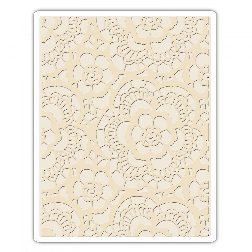 Sizzix Folder 661824 Texture Fades Embossing, Lace