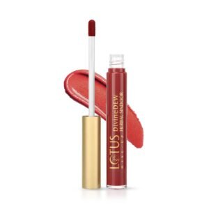 Lotus Make-Up Divine Dew Herbal Sindoor Rosy Blush | Waterproof | Long-Lasting, Smudge-Proof & Fade-Proof | Sponge Tip Applicator | Botanical Extracts | Mercury Free | Travel Friendly | Maroon | 5.4 ml