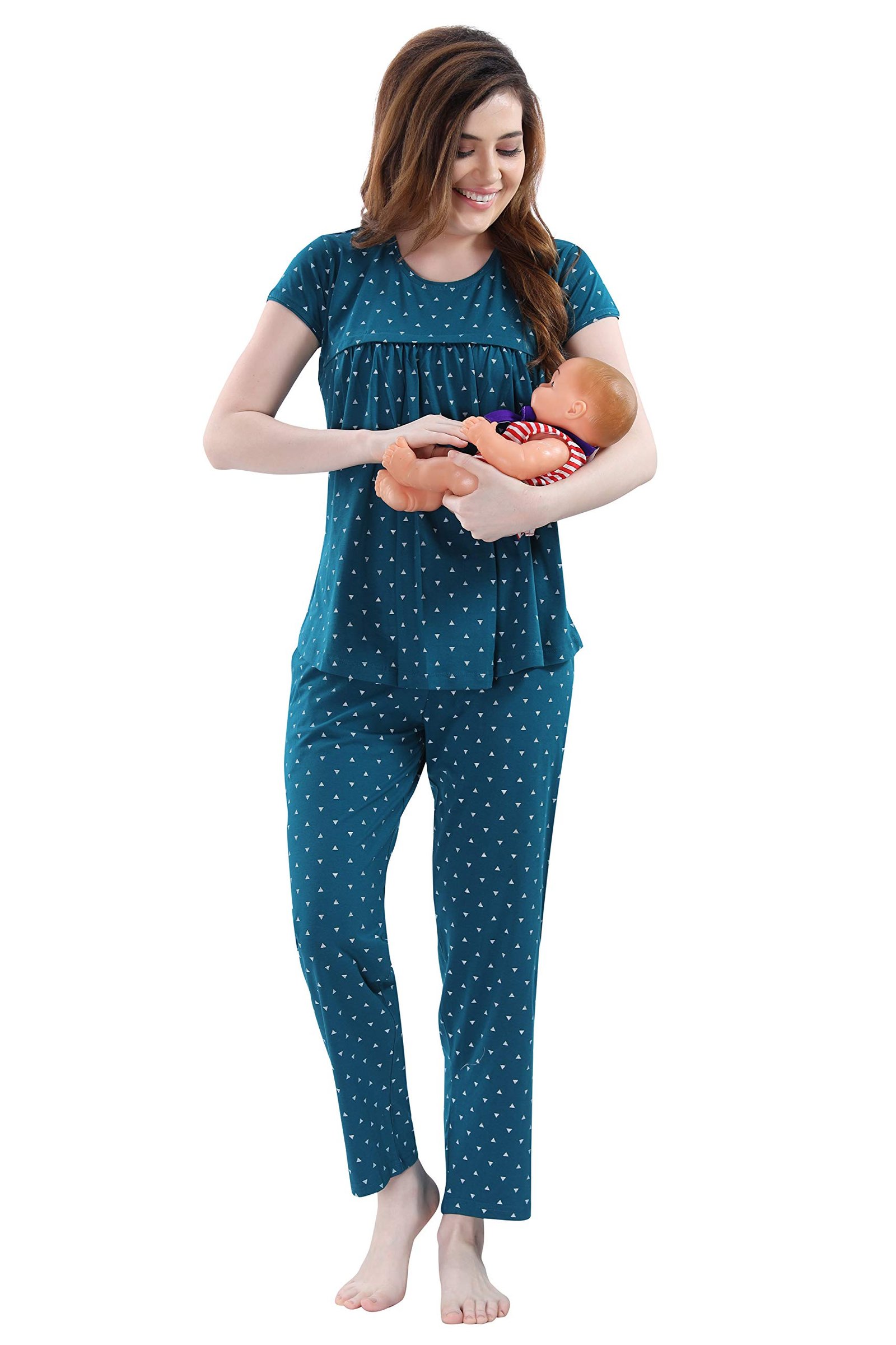 AV2 Women’s Cotton All Over Print Top And Pajama Set Pack Of 1