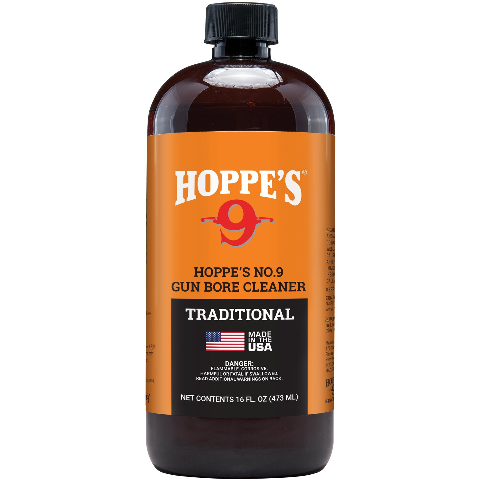 Hoppes No. 9 Gun Bore Cleaning Solvent, 1 Pint Bottle Model: 916
