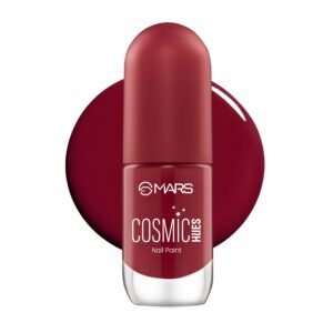 MARS Cosmic Hues Nail Paint (10.0 ml) (01-STELLAR RED) | Intense Color | Ultra-Glossy Shine | Long-Lasting & Chip-Resistant | Non-Sticky | Quick-Drying Formula