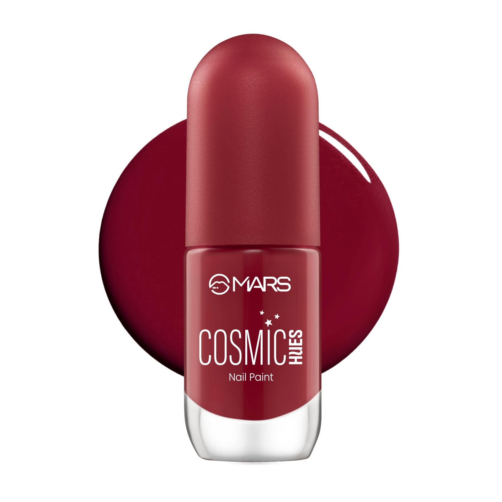 MARS Cosmic Hues Nail Paint (10.0 ml) (01-STELLAR RED) | Intense Color | Ultra-Glossy Shine | Long-Lasting & Chip-Resistant | Non-Sticky | Quick-Drying Formula