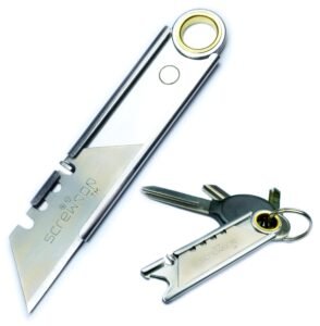 Screwpop Stainless Steel Utility Knife 2.0 Key Chain Multi-tool