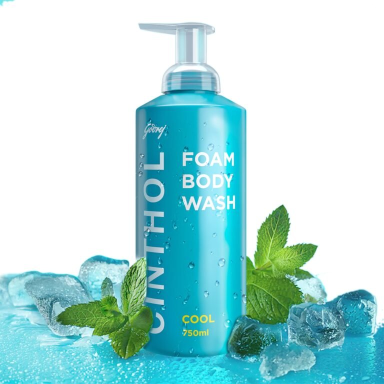Cinthol Cool Foam Body Wash (750ml) | Unique Foam Formula for Moisturized & Irresistibly Soft Skin | Suitable for All Skin Types