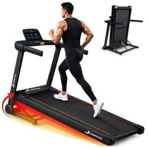 Durafit91™ Surge 5 HP Peak BLDC Motorized Treadmill | 25 Level Auto Incline | Max User Weight 140 Kg| Home Cardio | Max Speed 16 Km/Hr | Bluetooth Speaker | Wynd app | Home use