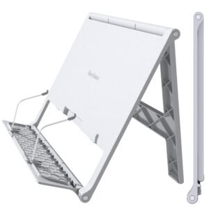 Book Stand Book Holder Reading Rest Stand Ultra Light (White)
