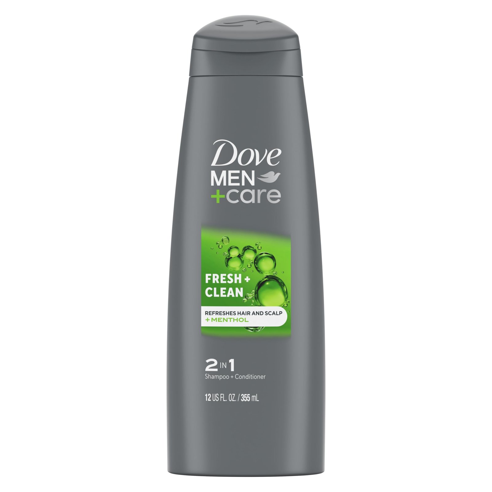 Dove Men+Care 2 in 1 Shampoo and Conditioner, Fresh and Clean 12 Ounce