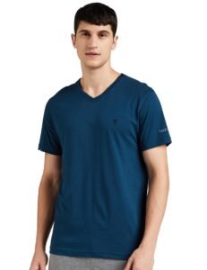 Van Heusen Cotton Blend Men T-Shirt, Regular Fit