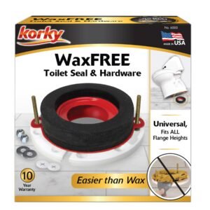 Korky 6000BP Universal Toilet WaxFree Seal with Hardware Kit