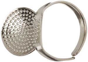 Clover Adjustable Ring Thimble with Plate