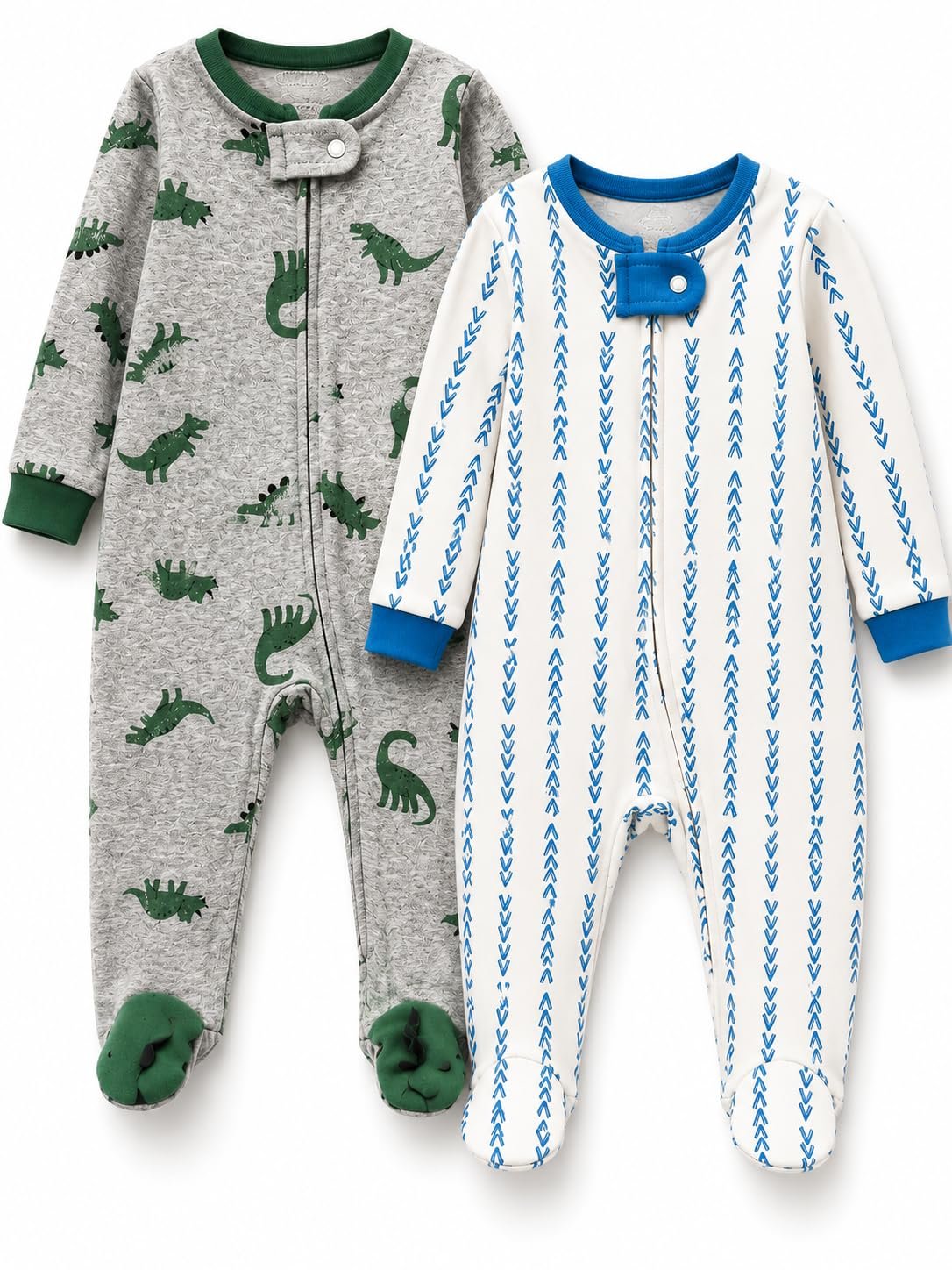 TuddyBuddy 100% Cotton Multi Color Zipper Romper Sleepsuit/Romper/Jumpsuit for Baby Boy & Baby Girl