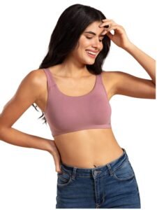 Nykd (NYB113) Non Padded & Non Wired Full Coverage Slip On Everyday Bra in Breathable Cotton for Women & Girls | Wide Shoulder Straps for Support | Hidden Shaping Panel for Gentle Lift & Support