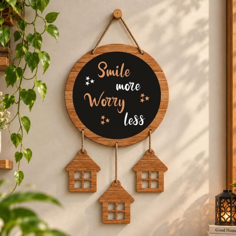 Artvibes Motivational Quotes Wooden Wall Hanger for Home Decor | Quotes Decor Item | Motivational Wall Decor | Wall Poster | Graphic Art | Gift Items | Office Wall Decoration Items (WH_7208N)