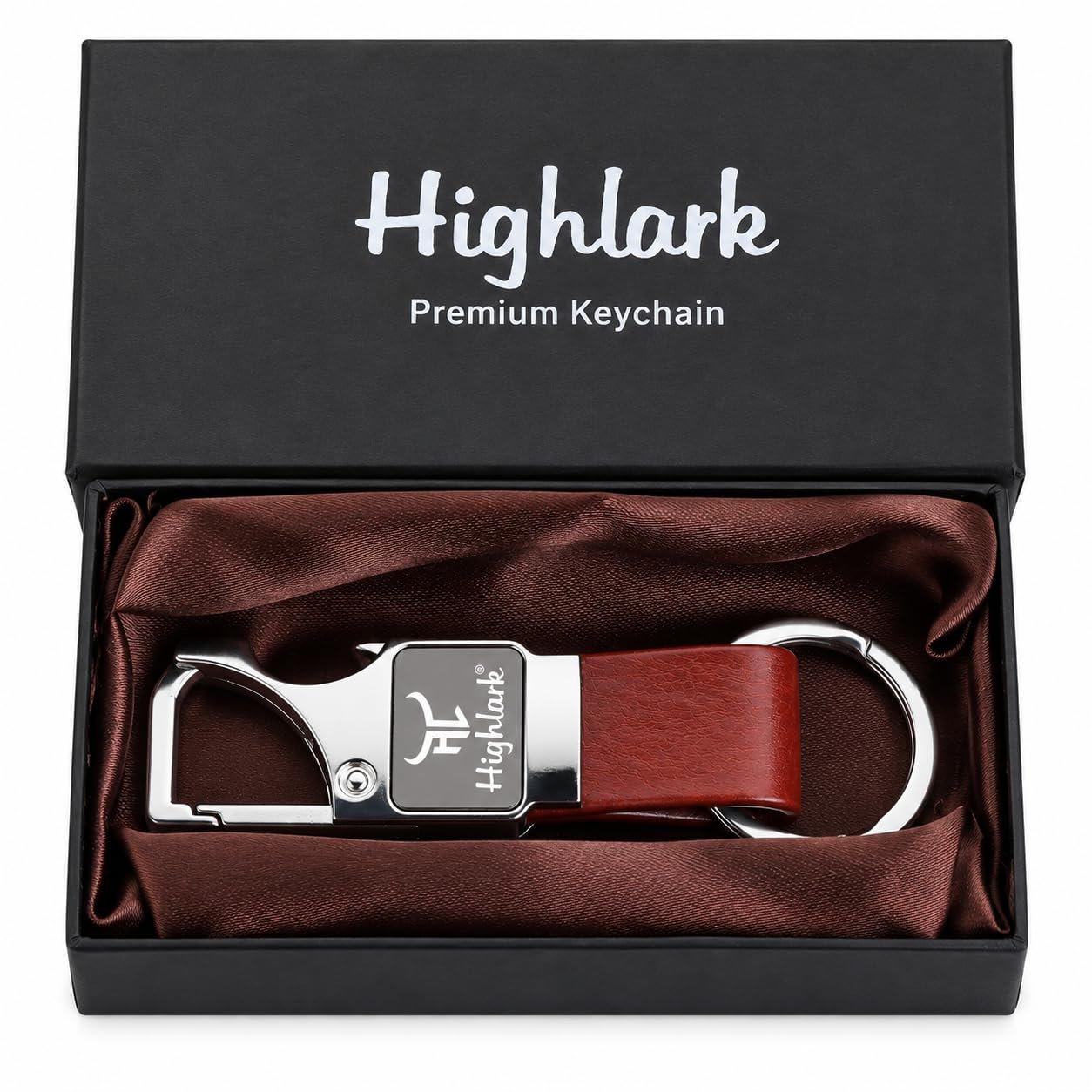 Luxury Metal & Leather Keychain for Men | Premium Car Key Holder | Stylish & Durable Designer Key Ring