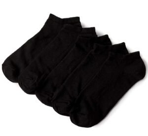 Ankle Socks for Men & Women (Unisex) – Made with Soft, Breathable & Durable Cotton, Anti Odour, Free Size – Pack of 5 – suitable for Sports, Gym and Daily use