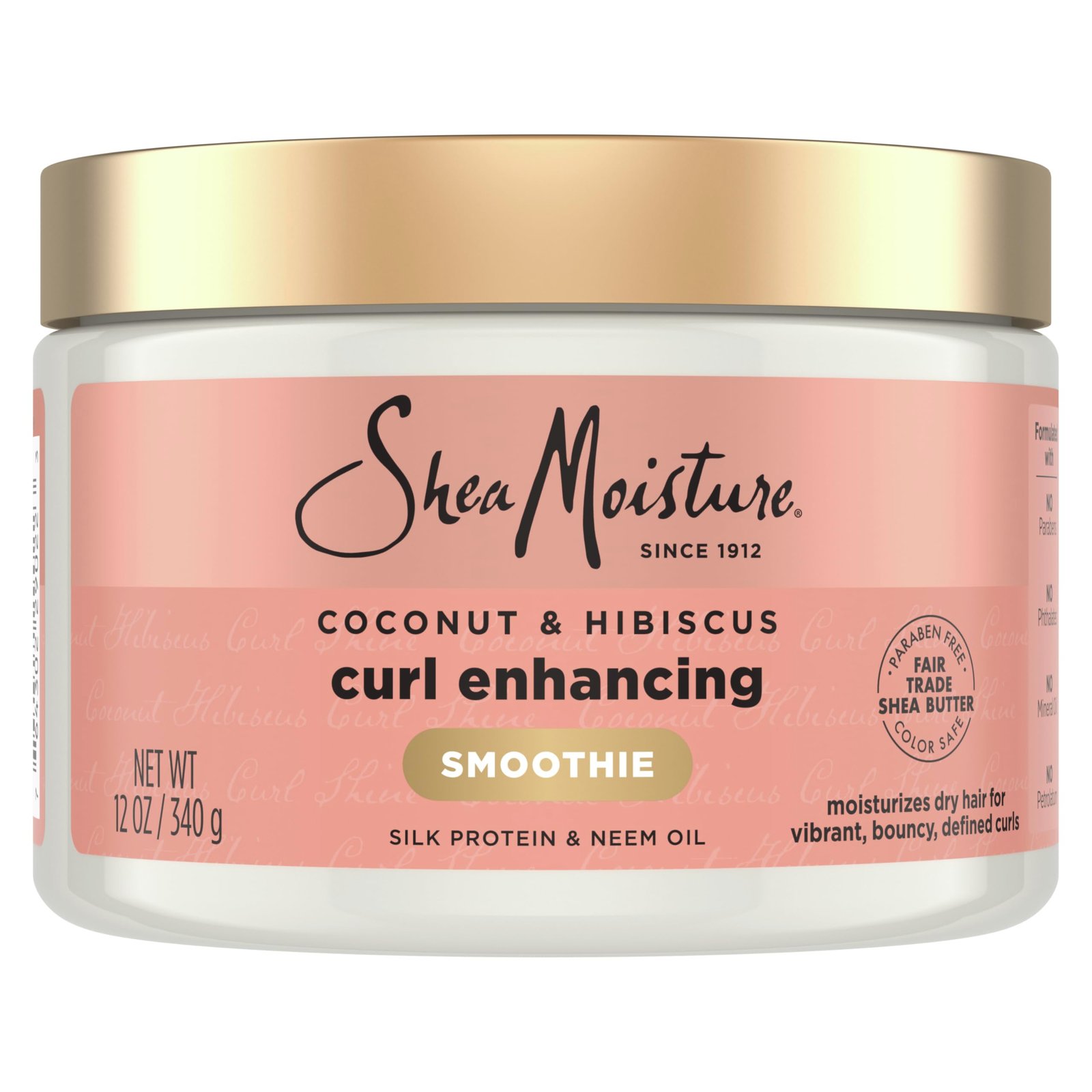 SHEA MOISTURE Coconut & Hibiscus Curl Enhancing Smoothie Cream, 340g