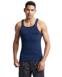 Jockey US26 Men Super Combed Cotton Rib Square Neck Gym Vest Regular Fit