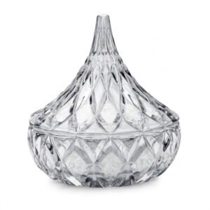 Godinger Crystal Famous Hersheys Kiss Crystal Candy Dish