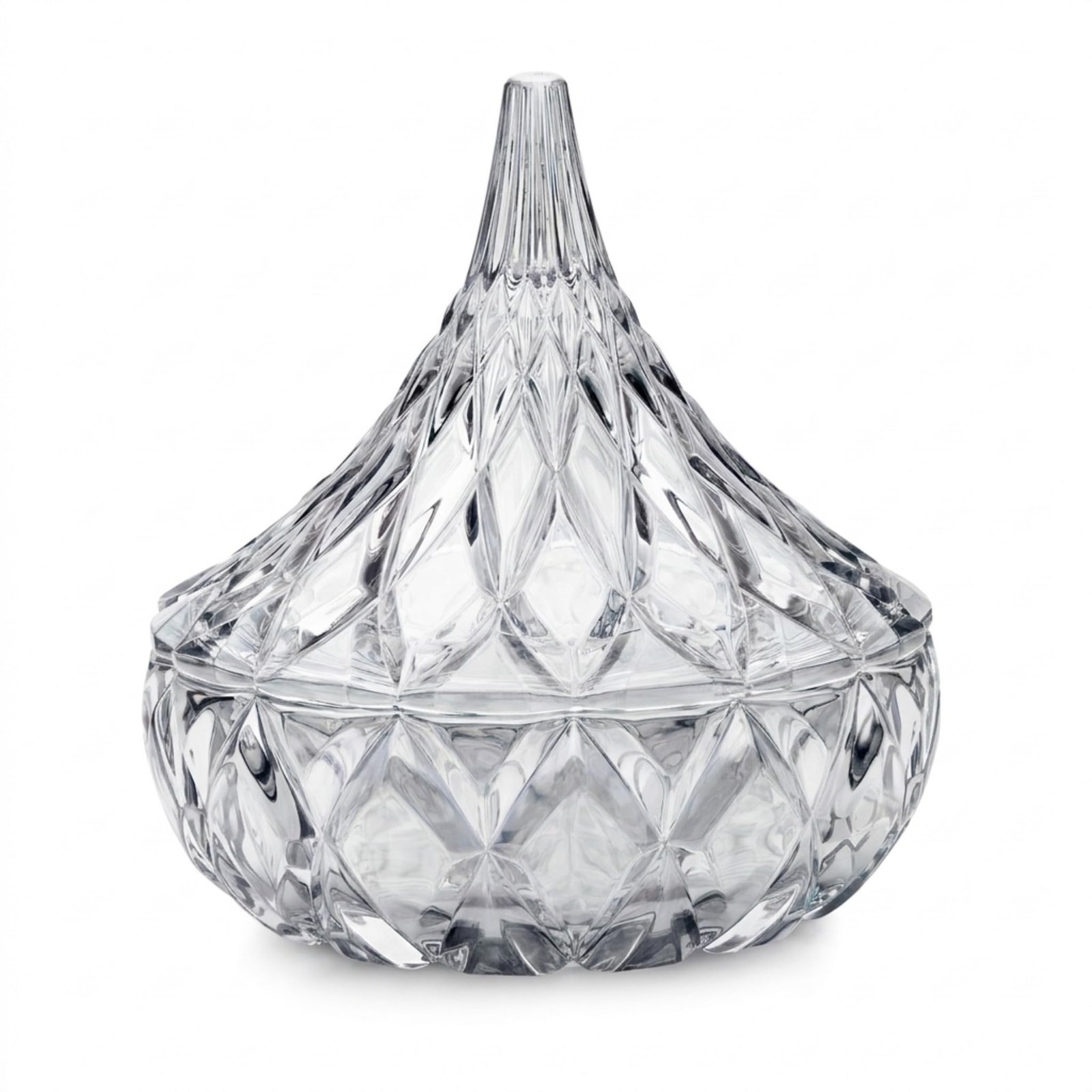 Godinger Crystal Famous Hersheys Kiss Crystal Candy Dish