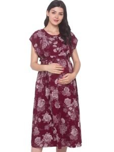 AV2 Women Maternity Feeding Dress | Feeding Kurti | Nursing Dress -5071