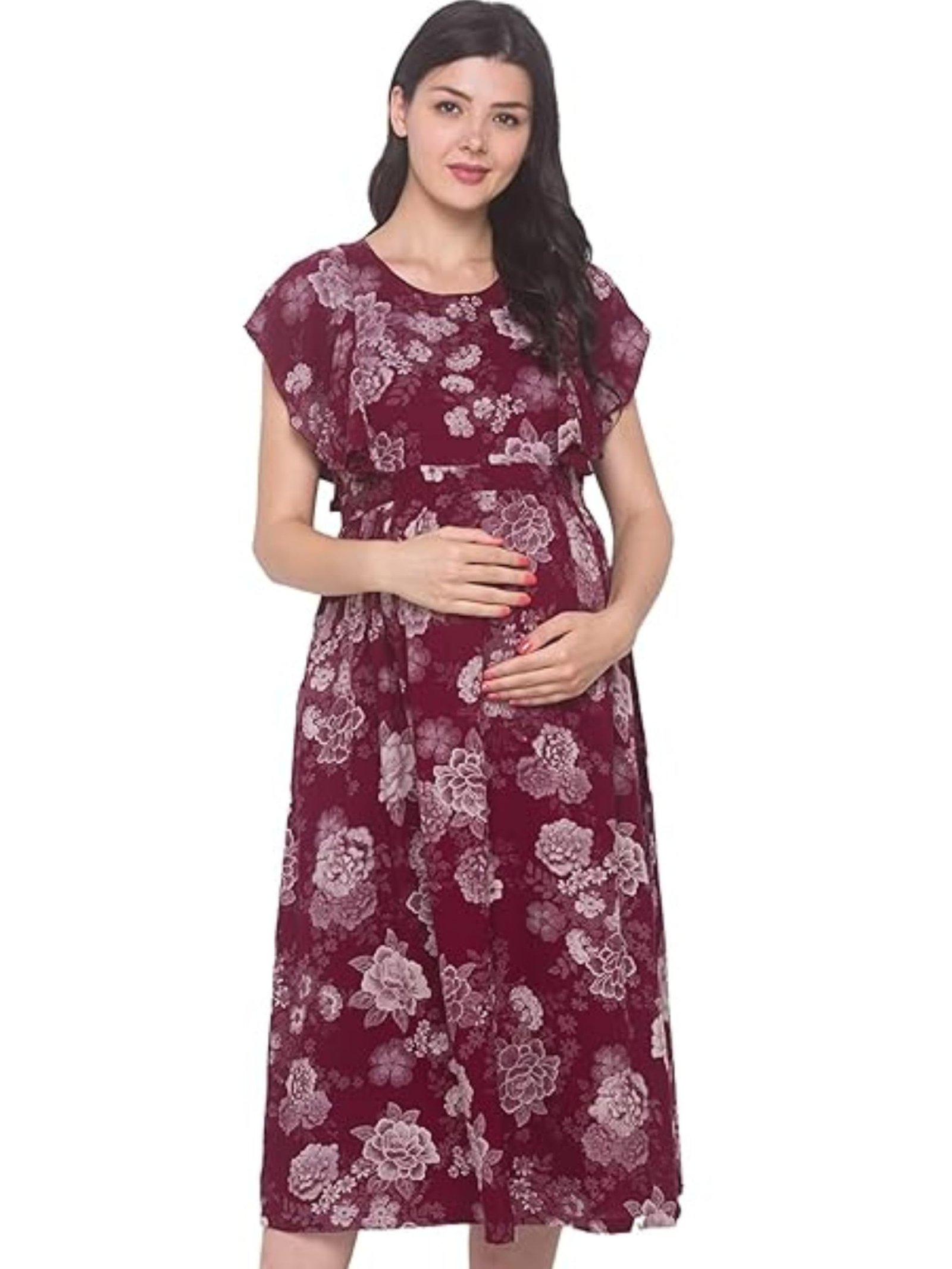 AV2 Women Maternity Feeding Dress | Feeding Kurti | Nursing Dress -5071