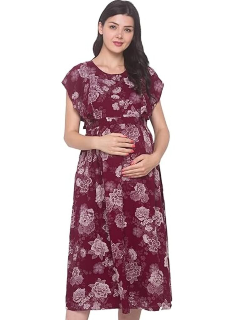 AV2 Women Maternity Feeding Dress | Feeding Kurti | Nursing Dress -5071
