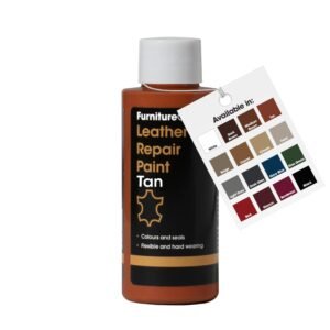 Furniture Clinic Leather Repair Paint & Dye – Self Sealing Dye for Quick and Easy Repair, Suitable for Leather Sofas, Car Seats, Shoes (Leather, 50ml)