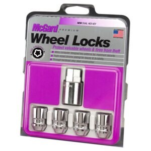 McGard 24157 Chrome Cone Seat Wheel Locks (M12 x 1.5 Thread Size) – Set of 4