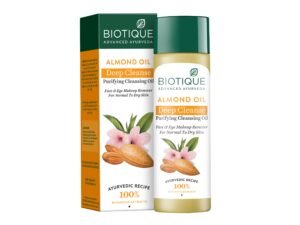 Biotique Almonmd Oil Deep Cleanse Purifying Cleansing Oil Face & Eye Makeup Remover For Normal to Dr