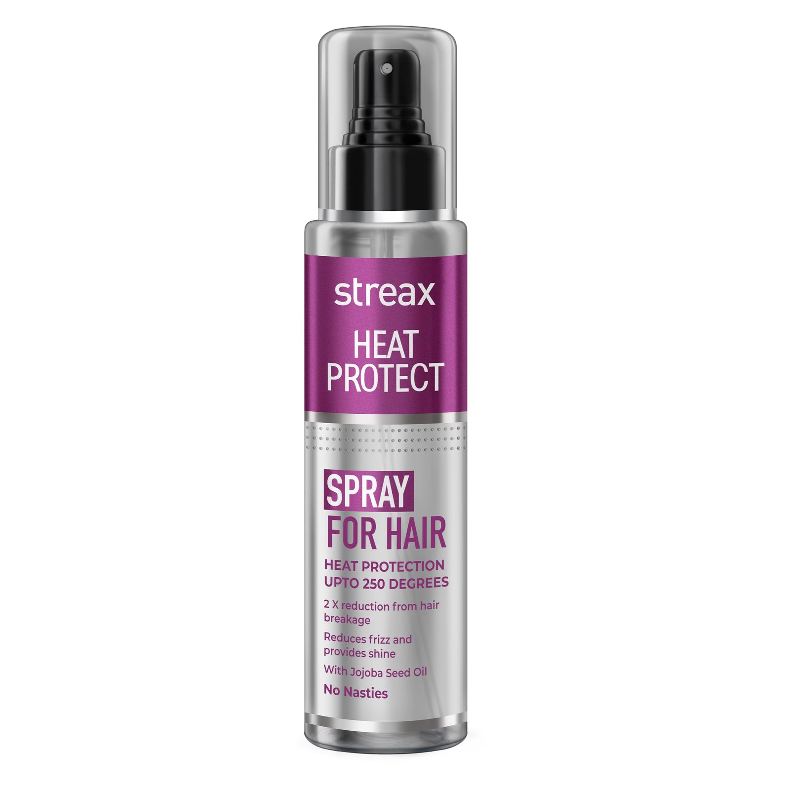 Streax Heat Protectant Spray for Hair – 100 ml, Hair Styling Spray for Women & Men I Heat Protection Spray from heat|Heat protection serum|Protection upto 250°C & 2X Less Hair Breakage