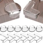 Peakally Baby Corner Protectors, Pack of 12, Self-Adhesive Edge Protection, 2 Shapes, Transparent Table Edge Protection for Various Furniture to Protect Baby from Injury