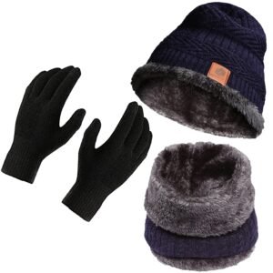 Boldfit Woolen Winter Cap for Women & Men in Winter for Thermal Wear Stylish Soft Caps for Boys & Girls for Warm Wear Head hat Garam Topaa cap’s Breathable Lightweight Windproof with hand gloves