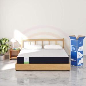 Flo Ortho Aloe Vera Infused Orthopedic Mattress with PainRelease Polyurethane Foam Technology | Medium Firm Feel | 6 Inch Mattress in King Size (72x72x6 Inches) | 10 Year Warranty