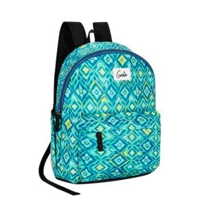 Genie Ikattish Casual Backpack, Teal | Lightweight Daypack for College, Travel & Daily Use | Women & Girls