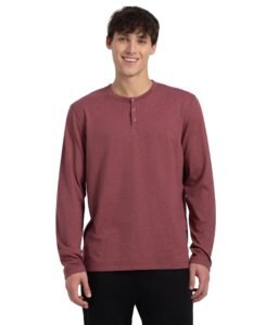 Jockey US87 Men Super Combed Cotton Rich Solid Full Sleeve Henley T-Shirt