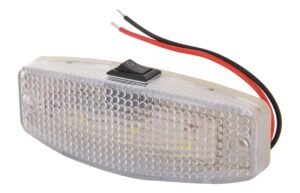 Super 2801 LED Cabin Light with Switch (12V), White