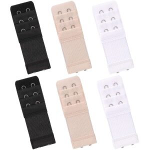 iminoo 6 Pcs Women’s Bra extenders 2 Hooks/3 Hooks Bra Extension